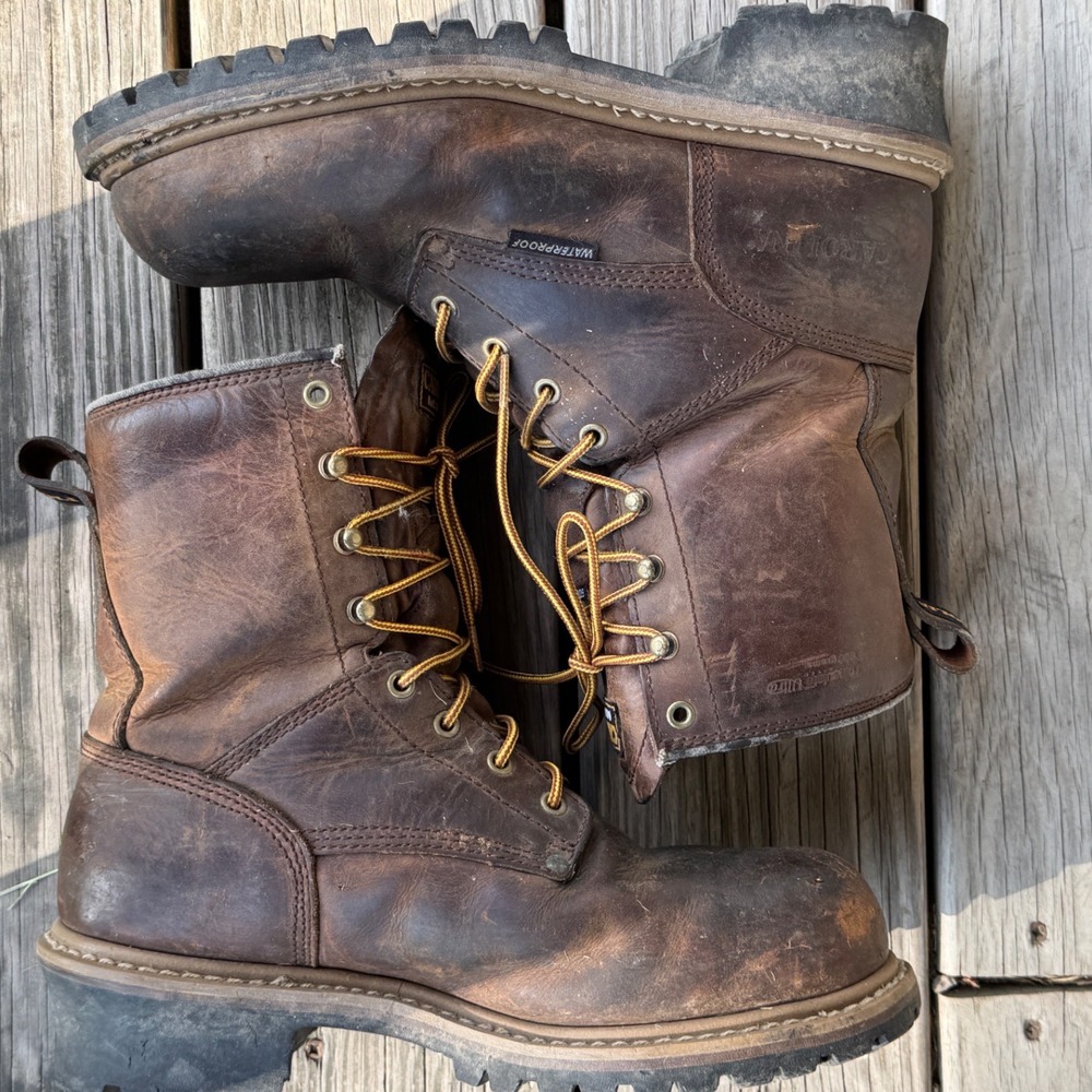 Carolina Mens Brown Leather Waterproof 600g Thinsulate Ultra Work Boots 9.5